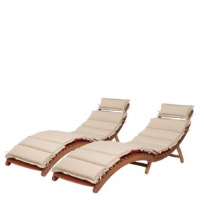 Комплект шезлонги и столик AFM-803A-T133 Beige (2+1) в Лесном - lesnoy.ok-mebel.com | фото 2