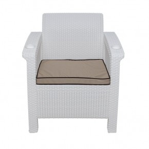 Комплект уличной мебели Yalta Premium Terrace Set (Ялта) белый (+подушки под спину) в Лесном - lesnoy.ok-mebel.com | фото 6