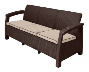 Комплект уличной мебели Yalta Premium Terrace Triple Set (Ялта) шоколадный (+подушки под спину) в Лесном - lesnoy.ok-mebel.com | фото 2