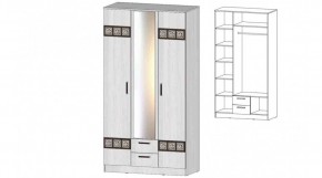 КОСТА-РИКА Шкаф 3-х створчатый (анкор светлый) в Лесном - lesnoy.ok-mebel.com | фото