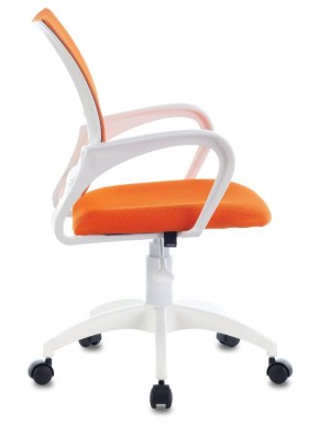 Кресло BRABIX "Fly MG-396W", пластик белый, сетка, оранжевое, 532401, MG-396W_532401 в Лесном - lesnoy.ok-mebel.com | фото 3