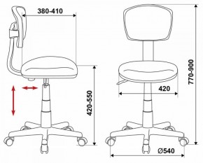 Кресло Бюрократ CH-299/G/15-48 серый в Лесном - lesnoy.ok-mebel.com | фото 3