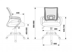 Кресло Бюрократ CH-695N/SL/SD/TW-11 салатовый TW-03A черный TW-11 в Лесном - lesnoy.ok-mebel.com | фото 4