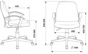 Кресло Бюрократ CH-808-LOW/#B черный 3С11 в Лесном - lesnoy.ok-mebel.com | фото 4