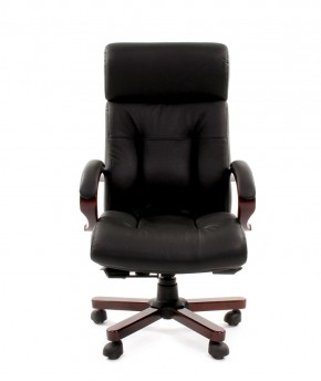 Кресло для руководителя CHAIRMAN  421 (Натуральная кожа) Черное в Лесном - lesnoy.ok-mebel.com | фото 2