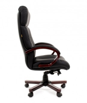 Кресло для руководителя CHAIRMAN  421 (Натуральная кожа) Черное в Лесном - lesnoy.ok-mebel.com | фото 3
