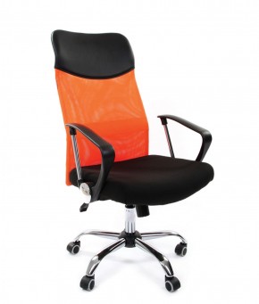 Кресло для руководителя CHAIRMAN 610 N (15-21 черный/сетка оранжевый) в Лесном - lesnoy.ok-mebel.com | фото 1