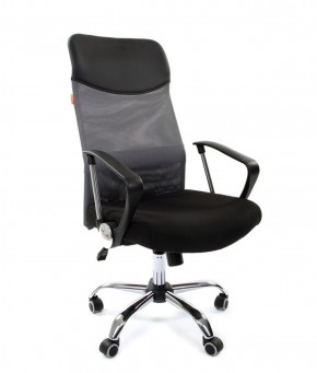 Кресло для руководителя CHAIRMAN 610 N(15-21 черный/сетка серый) в Лесном - lesnoy.ok-mebel.com | фото 1