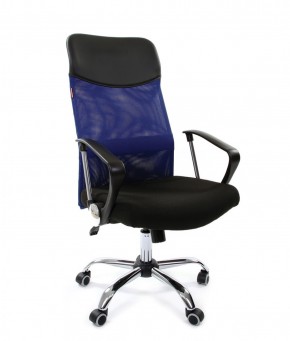 Кресло для руководителя CHAIRMAN 610 N (15-21 черный/сетка синий) в Лесном - lesnoy.ok-mebel.com | фото 1