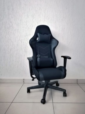 Кресло геймерское Barneo K-50 (черная сетка черные вставки) в Лесном - lesnoy.ok-mebel.com | фото