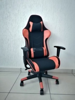 Кресло геймерское Barneo K-50 (черная сетка оранжевые вставки) в Лесном - lesnoy.ok-mebel.com | фото