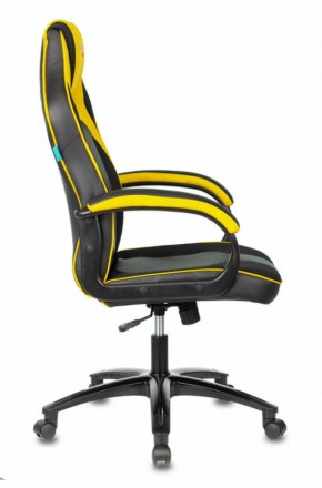 Кресло игровое Бюрократ VIKING 2 AERO YELLOW черный/желтый в Лесном - lesnoy.ok-mebel.com | фото 3