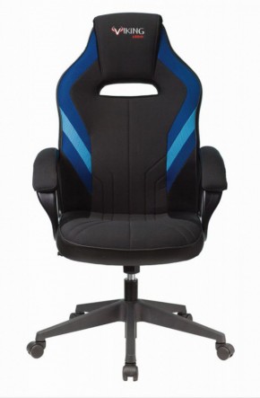 Кресло игровое Бюрократ VIKING 3 AERO BLUE черный/синий в Лесном - lesnoy.ok-mebel.com | фото 2