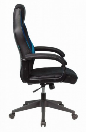 Кресло игровое Бюрократ VIKING 3 AERO BLUE черный/синий в Лесном - lesnoy.ok-mebel.com | фото 3