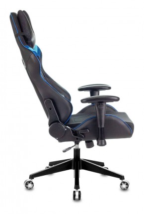 Кресло игровое Бюрократ VIKING 4 AERO BLUE черный/синий в Лесном - lesnoy.ok-mebel.com | фото 2