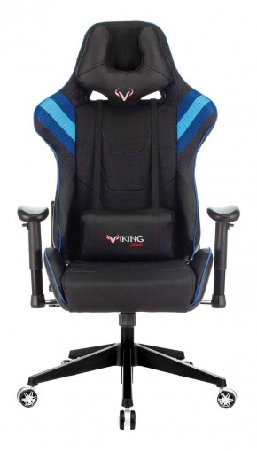 Кресло игровое Бюрократ VIKING 4 AERO BLUE черный/синий в Лесном - lesnoy.ok-mebel.com | фото 3