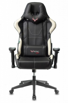 Кресло игровое Бюрократ VIKING 5 AERO WHITE черный/белый в Лесном - lesnoy.ok-mebel.com | фото 3
