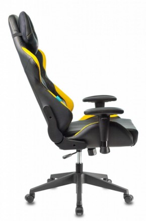 Кресло игровое Бюрократ VIKING 5 AERO YELLOW черный/желтый в Лесном - lesnoy.ok-mebel.com | фото 2