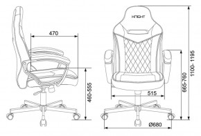 Кресло игровое Бюрократ VIKING 6 KNIGHT B FABRIC черный в Лесном - lesnoy.ok-mebel.com | фото 4