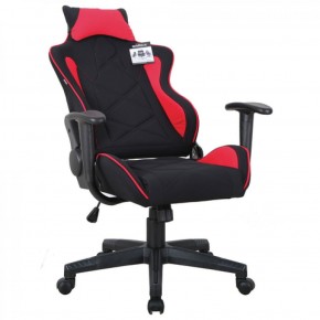 Кресло компьютерное BRABIX GT Racer GM-101 + подушка (ткань) черное/красное (531820) в Лесном - lesnoy.ok-mebel.com | фото 4