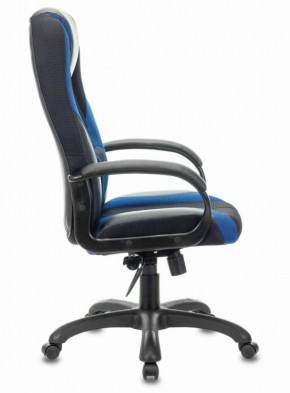 Кресло компьютерное BRABIX PREMIUM "Rapid GM-102" (экокожа/ткань, черное/синее) 532106 в Лесном - lesnoy.ok-mebel.com | фото 3
