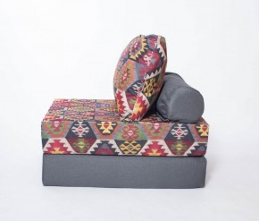 Кресло-кровать-пуф бескаркасное Прайм (мехико серый-графит) в Лесном - lesnoy.ok-mebel.com | фото