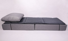 Кресло-кровать-пуф бескаркасное Прайм (мехико серый-графит) в Лесном - lesnoy.ok-mebel.com | фото 3