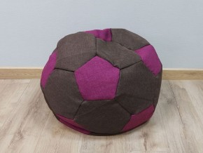 Кресло-мешок Мяч S (Savana Chocolate-Savana Berry) в Лесном - lesnoy.ok-mebel.com | фото 1