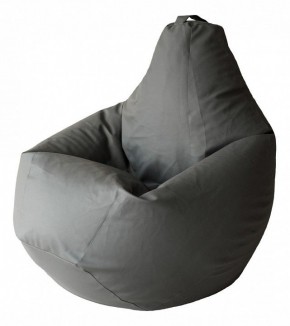 Кресло-мешок Серая ЭкоКожа 2XL 135*95 см в Лесном - lesnoy.ok-mebel.com | фото
