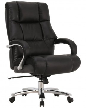 Кресло офисное BRABIX PREMIUM "Bomer HD-007" (рециклированная кожа, хром, черное) 531939 в Лесном - lesnoy.ok-mebel.com | фото 1