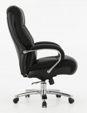 Кресло офисное BRABIX PREMIUM "Bomer HD-007" (рециклированная кожа, хром, черное) 531939 в Лесном - lesnoy.ok-mebel.com | фото 3