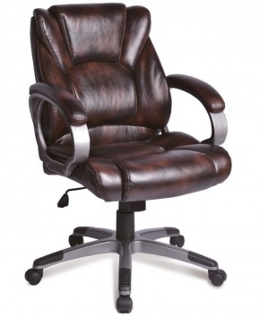 Кресло офисное BRABIX "Eldorado EX-504" (коричневое) 530875 в Лесном - lesnoy.ok-mebel.com | фото 1