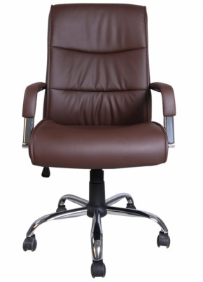 Кресло офисное BRABIX "Space EX-508" (экокожа, хром, коричневое) 531164 в Лесном - lesnoy.ok-mebel.com | фото 3