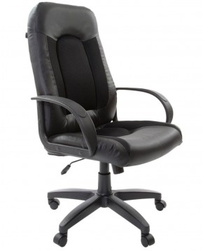 Кресло офисное BRABIX "Strike EX-525" (экокожа черная, ткань черная) 531381 в Лесном - lesnoy.ok-mebel.com | фото