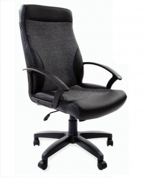Кресло офисное BRABIX "Trust EX-535" (экокожа/черная/ткань серая) 531383 в Лесном - lesnoy.ok-mebel.com | фото