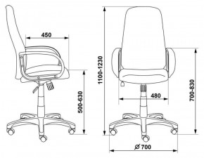 Кресло руководителя Бюрократ CH-808AXSN/#B черный 3C11 в Лесном - lesnoy.ok-mebel.com | фото 3