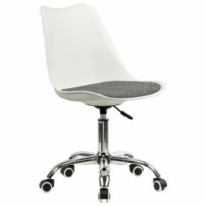 Кресло стул BRABIX "Eames MG-310 CH", хром, пластик белый, ткань серая, 532924 в Лесном - lesnoy.ok-mebel.com | фото 2