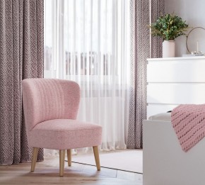 Кресло Унельма светло-розовый, ткань рогожка в Лесном - lesnoy.ok-mebel.com | фото 3