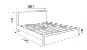 Кровать 1.6 М07 Стандарт с основанием Беатрис (Орех гепланкт) в Лесном - lesnoy.ok-mebel.com | фото