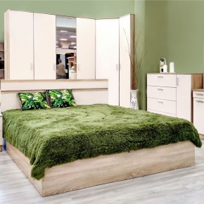Кровать 1600 Салоу с настилом (Дуб сонома/перламутр) в Лесном - lesnoy.ok-mebel.com | фото 5