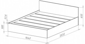 НИЦЦА-14 Кровать 1600 с настилом ЛДСП (НЦ.14) в Лесном - lesnoy.ok-mebel.com | фото 3