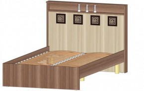 КОСТА-РИКА Кровать 1200 с основанием (шимо темный/шимо светлый) в Лесном - lesnoy.ok-mebel.com | фото