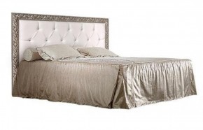 Кровать 2-х спальная (1,8 м) Тиффани Premium черная/серебро с мягким элементом со стразами с подъемным механизмом (ТФКР180-2[3][7](П) в Лесном - lesnoy.ok-mebel.com | фото