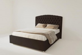 Кровать Берлин без основания 1800 (экокожа коричневая) в Лесном - lesnoy.ok-mebel.com | фото