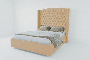 Кровать Берлин ЛЮКС без основания 900 (экокожа бежевая) в Лесном - lesnoy.ok-mebel.com | фото