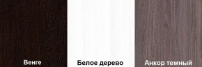 Кровать-чердак Пионер 1 (800*1900) Белое дерево, Анкор темный, Венге в Лесном - lesnoy.ok-mebel.com | фото 3