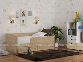 Кровать детская Панда с бортом и ящиками сп/м 1200*2000 в Лесном - lesnoy.ok-mebel.com | фото