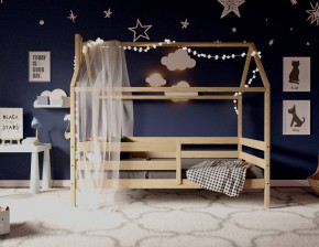 Кровать-домик 80*160 без покраски в Лесном - lesnoy.ok-mebel.com | фото 3