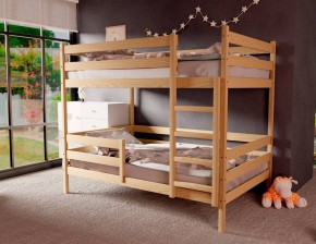Кровать двухъярусная без крыши 80*160 без покраски в Лесном - lesnoy.ok-mebel.com | фото 2
