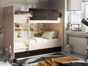 Кровать двухъярусная "Тетрис" (щиты) с бортиками + ящики в Лесном - lesnoy.ok-mebel.com | фото 3